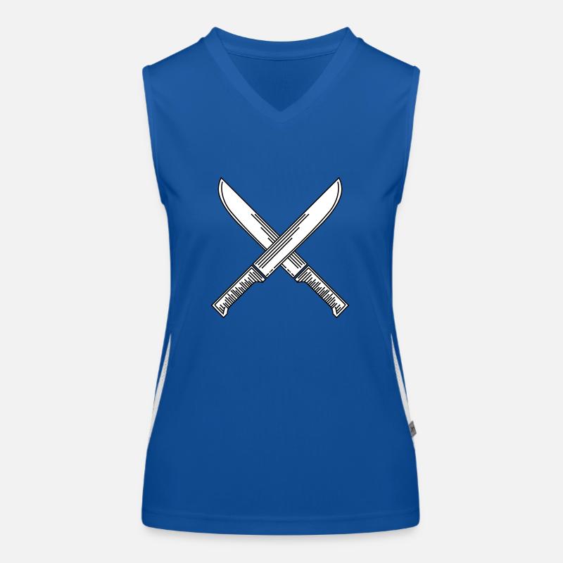 Couteaux Débardeur respirant contrasté Femme