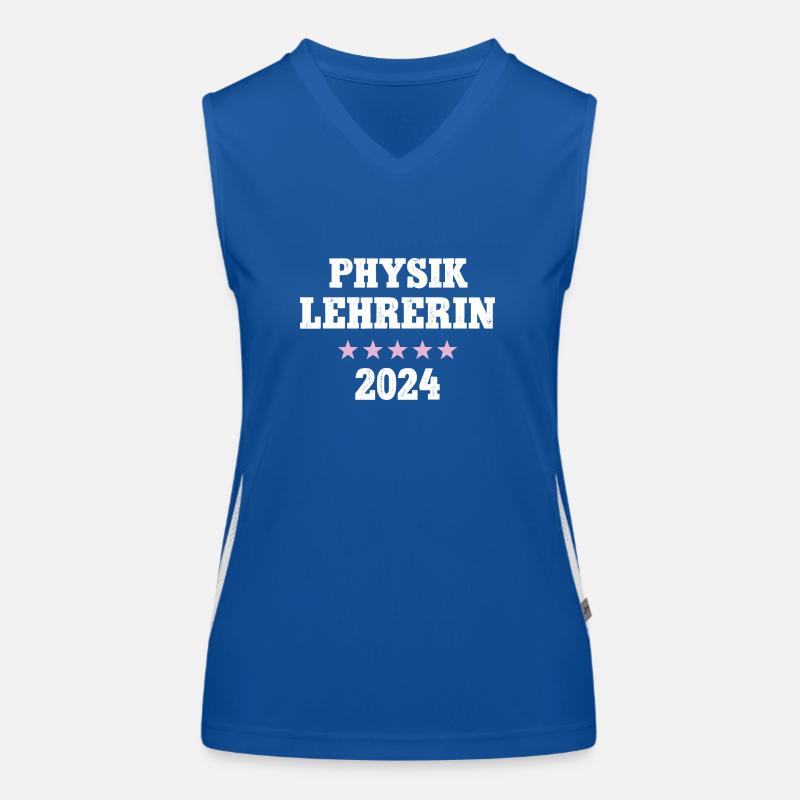 Physik Studium Physiklehrerin 2024 Lehramt Physics Funktionelles Kontrast-Tank Top für Frauen