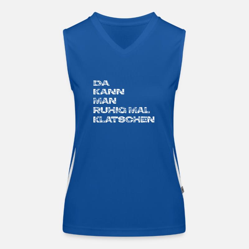 Klatschen Funktionelles Kontrast-Tank Top für Frauen