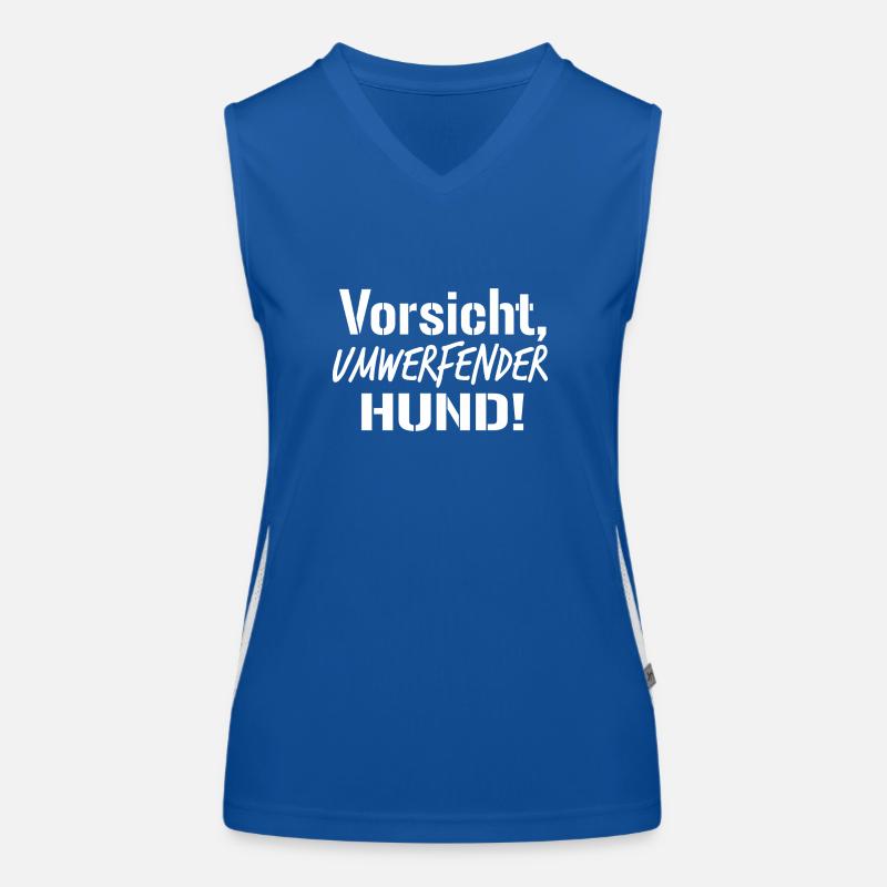 Hunde Spruch Geschenkidee Funktionelles Kontrast-Tank Top für Frauen