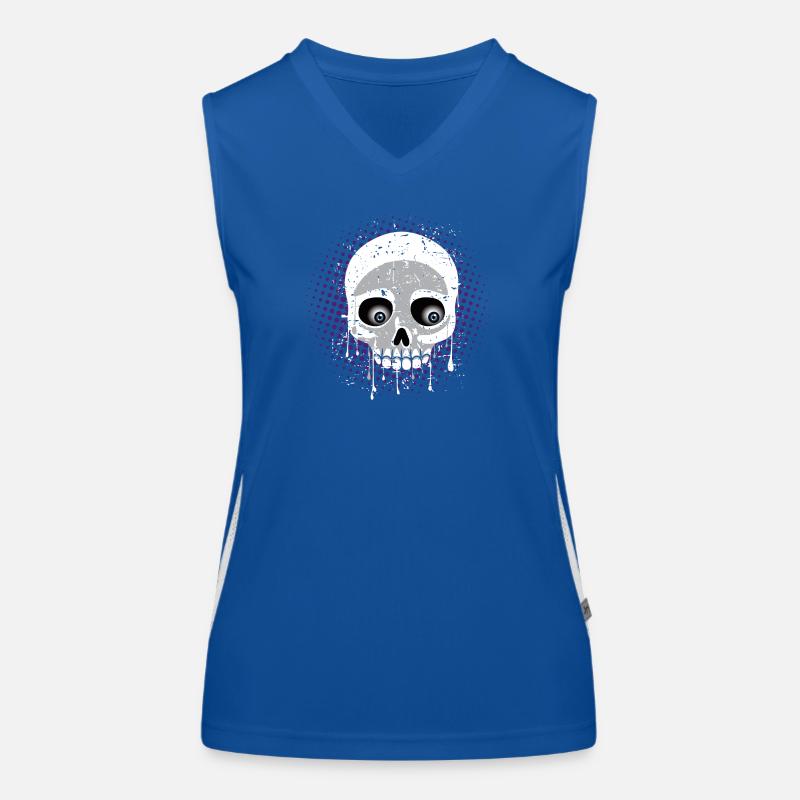 Totenkopf Farbe Funktionelles Kontrast-Tank Top für Frauen