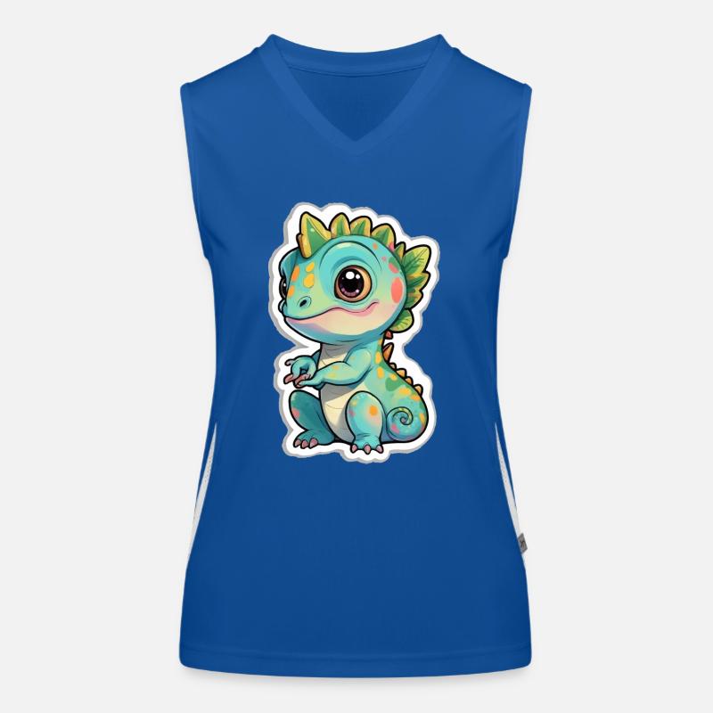 Caméléon mignon Débardeur respirant contrasté Femme