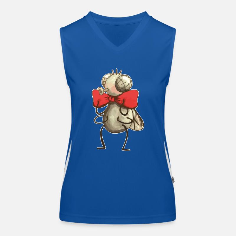 Fliege mit Fliege Funktionelles Kontrast-Tank Top für Frauen