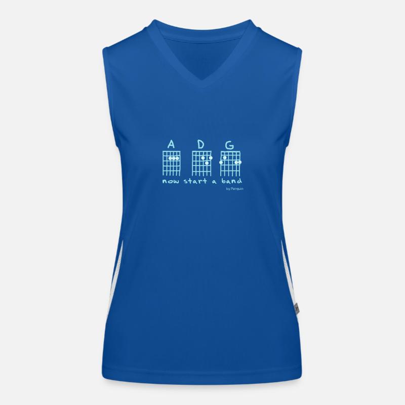 Now Start A Band Funktionelles Kontrast-Tank Top für Frauen