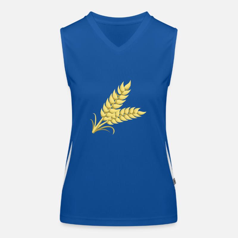 wheat - Women's Functional Contrast Tank Top - royal/white