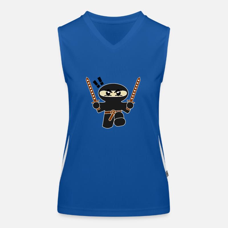 Ninja Comic Funktionelles Kontrast-Tank Top für Frauen