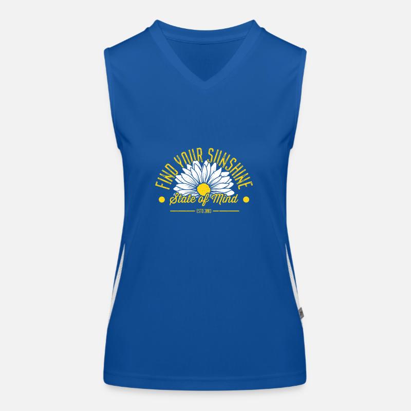 Daisy Trend Visual mit inspirierender Phrase Funktionelles Kontrast-Tank Top für Frauen