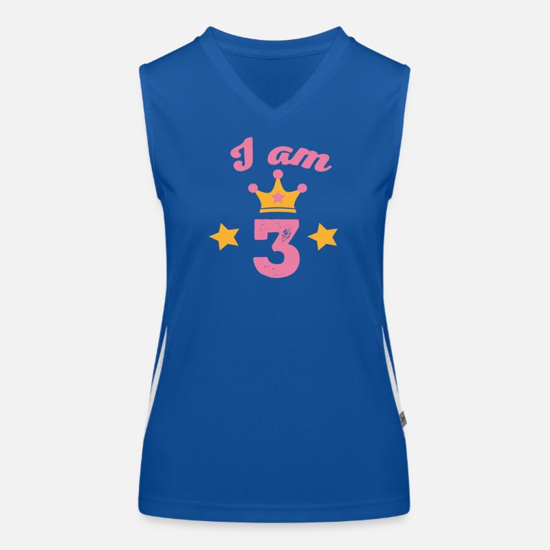 3 Geburtstag Funktionelles Kontrast-Tank Top für Frauen
