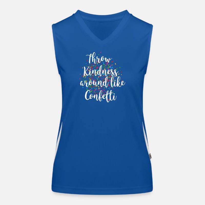 Throw kindness around like confetti Funktionelles Kontrast-Tank Top für Frauen