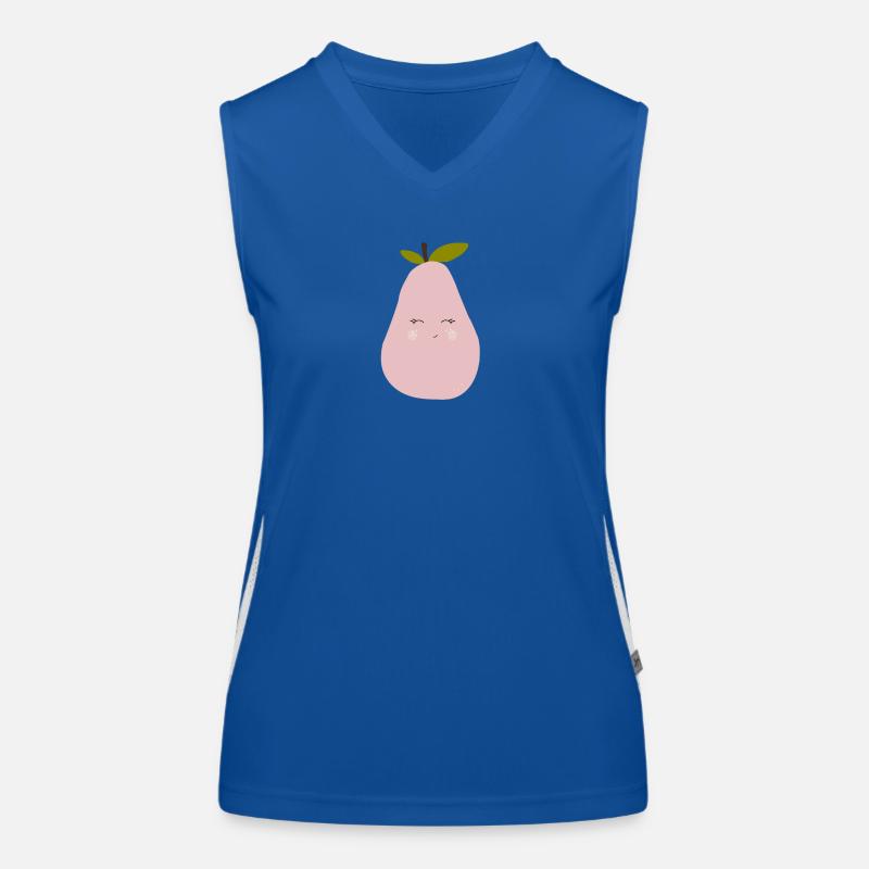 Eine süße Birne Funktionelles Kontrast-Tank Top für Frauen