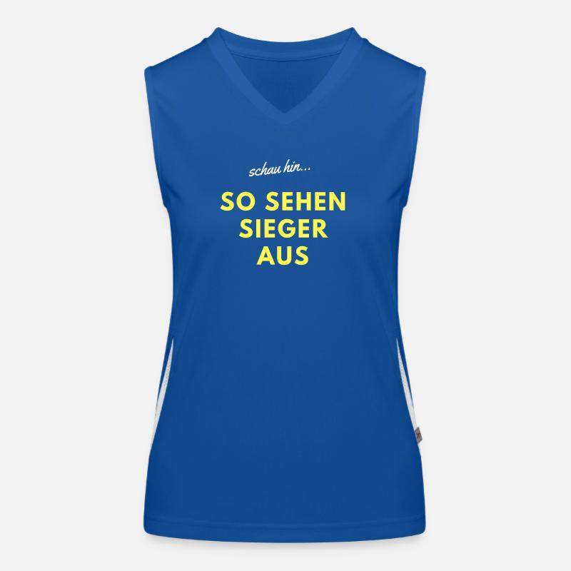so sehen sieger aus Funktionelles Kontrast-Tank Top für Frauen