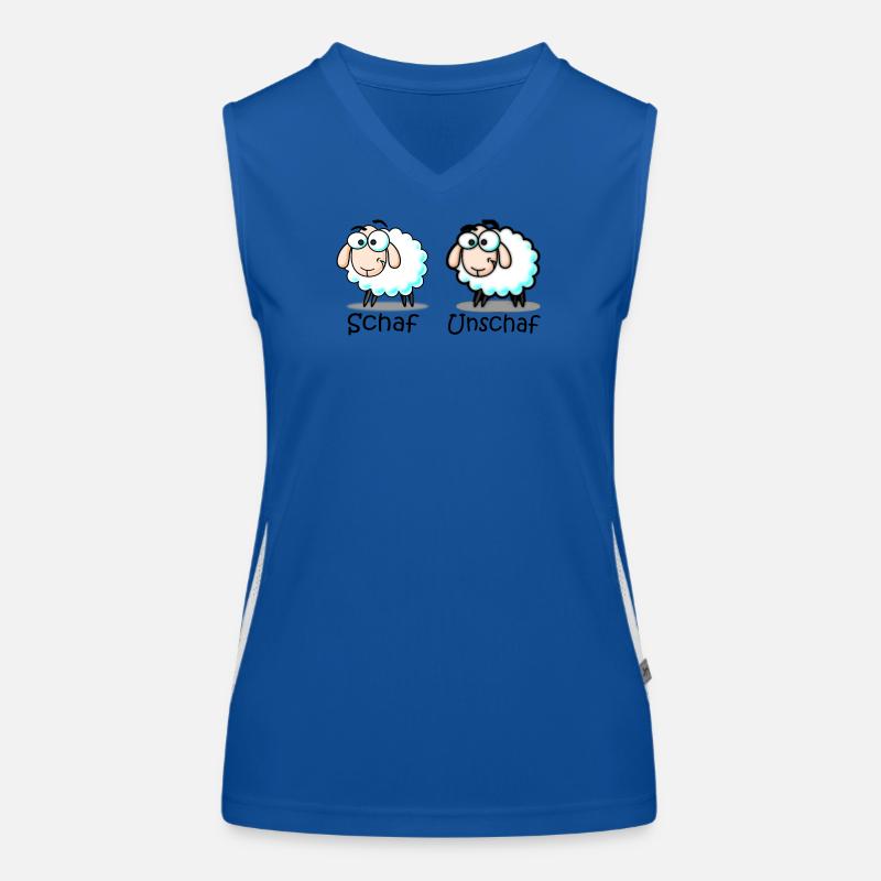 Schaf Funktionelles Kontrast-Tank Top für Frauen