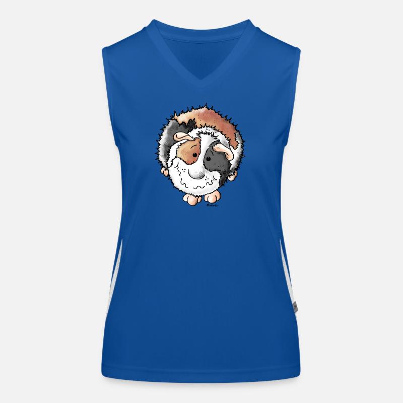 Drolliges Meerschwein Funktionelles Kontrast-Tank Top für Frauen