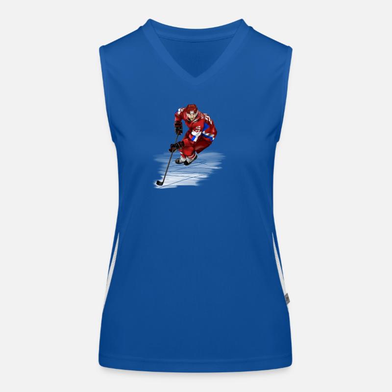 Eishockey Funktionelles Kontrast-Tank Top für Frauen