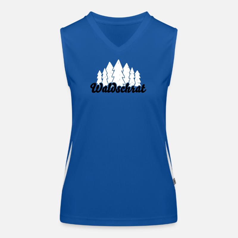 Waldschrat – Wald Natur Bäume Motiv Funktionelles Kontrast-Tank Top für Frauen