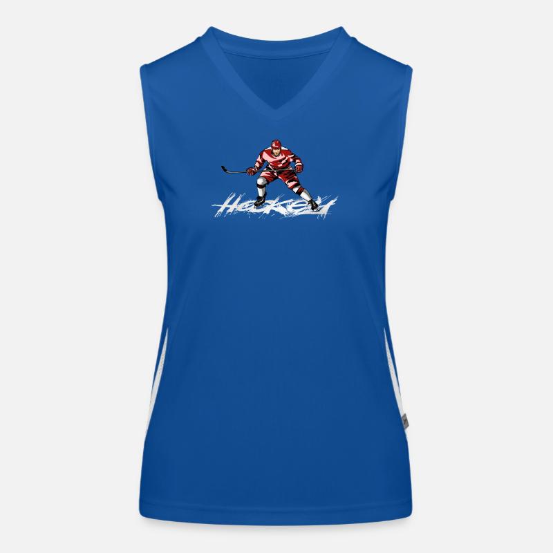 hockey Débardeur respirant contrasté Femme