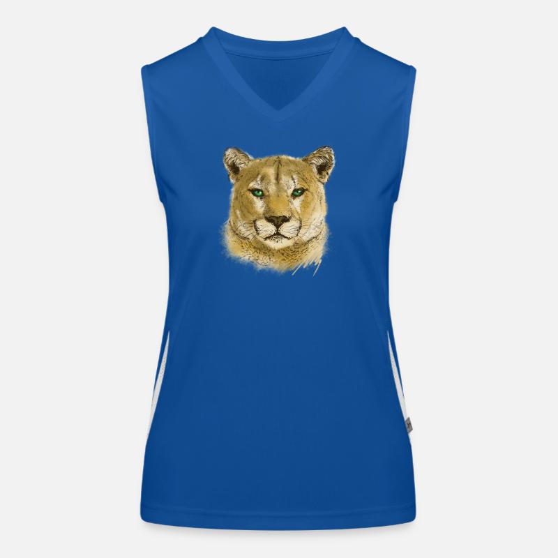 wildkatze Funktionelles Kontrast-Tank Top für Frauen
