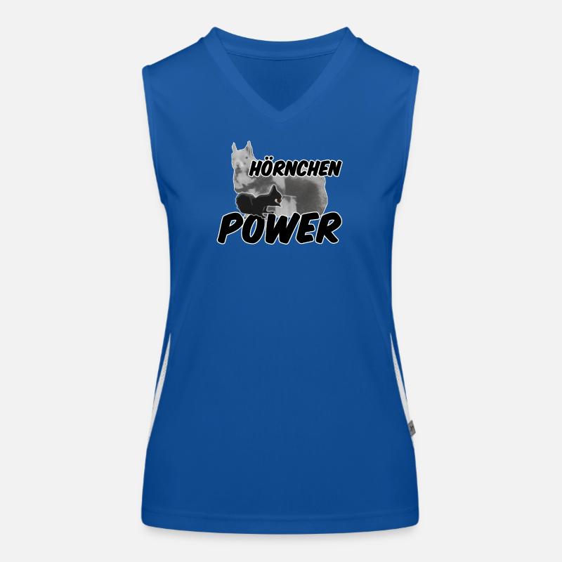 Hörnchenpower Eichhörnchen Tiere Spruch Funktionelles Kontrast-Tank Top für Frauen
