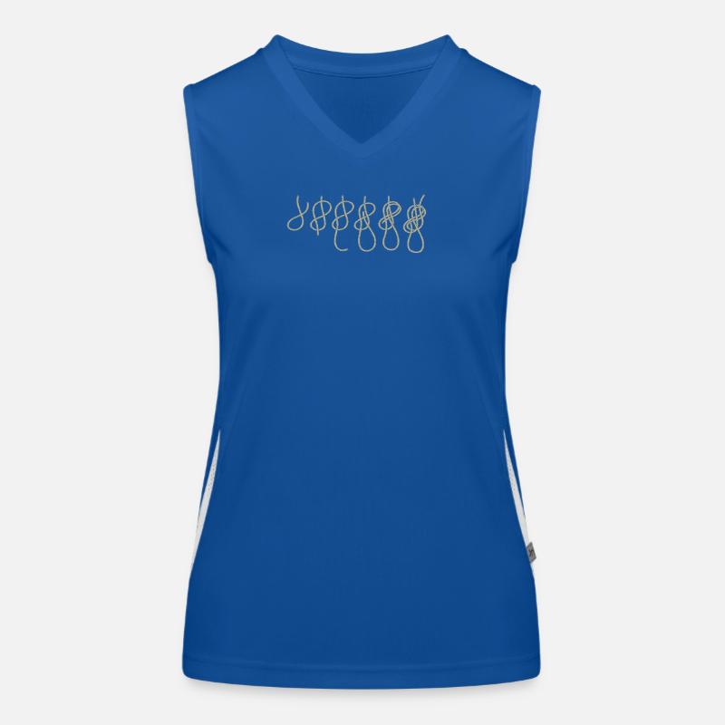 Evolution Klettern Kletterknoten Achter Knoten Funktionelles Kontrast-Tank Top für Frauen