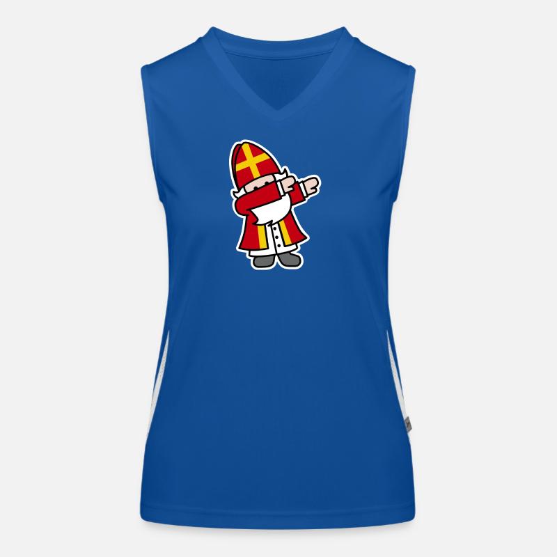 Sinterklaas / Sint Nicolaas dab dabbing dabbin' Débardeur respirant contrasté Femme