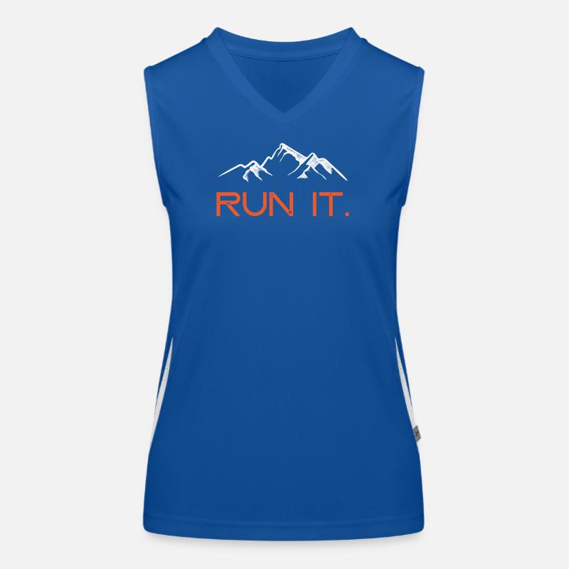 Lancez-le. Débardeur respirant contrasté Femme