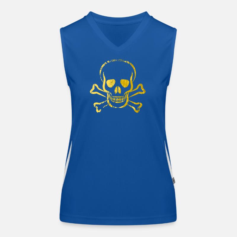 Skull - Skull - Skull & Bones Women's Functional Contrast Tank Top