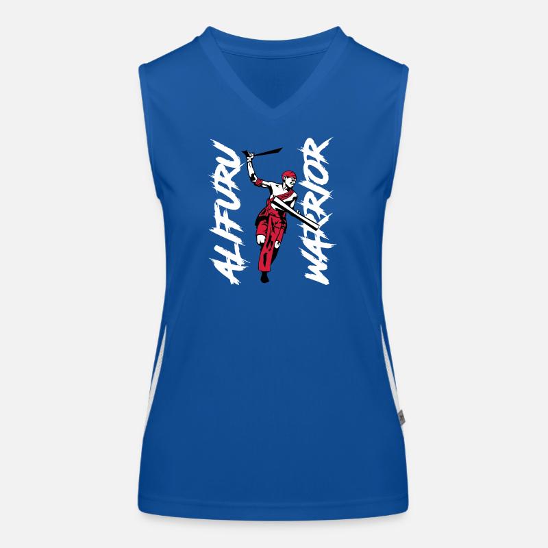 Alifuru Warrior Man - Women's Functional Contrast Tank Top - royal/white