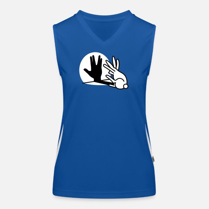 Canine Shadow Hand Volcanic Greeting trekkie Women's Functional Contrast Tank Top