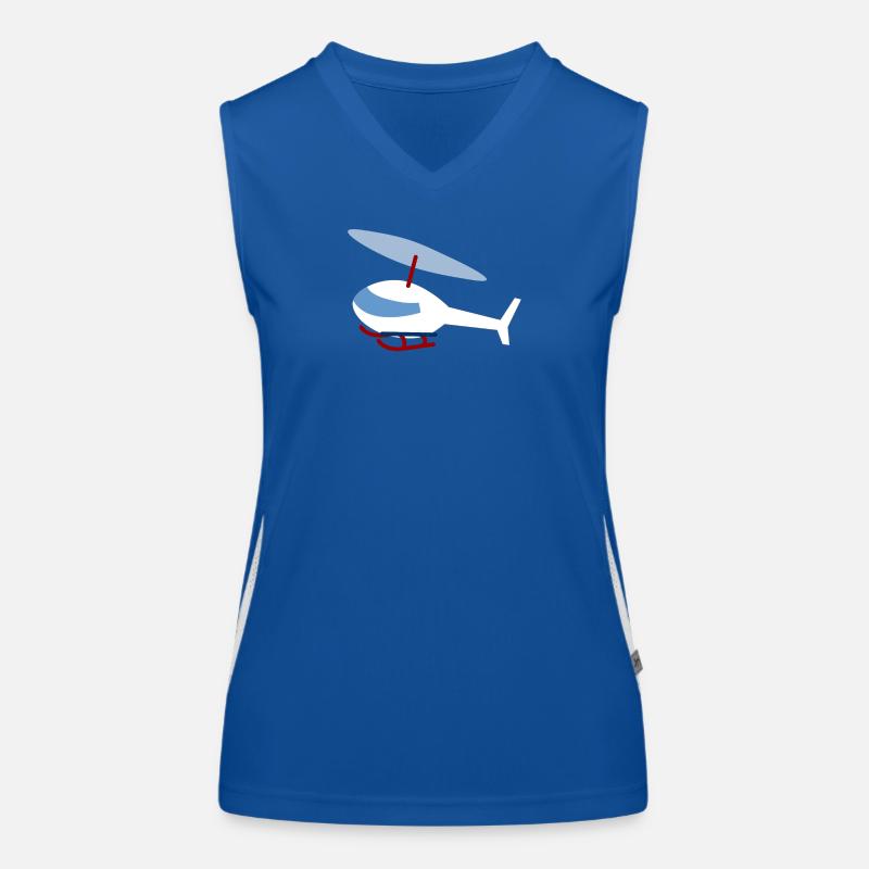 Hélicoptère blanc Débardeur respirant contrasté Femme