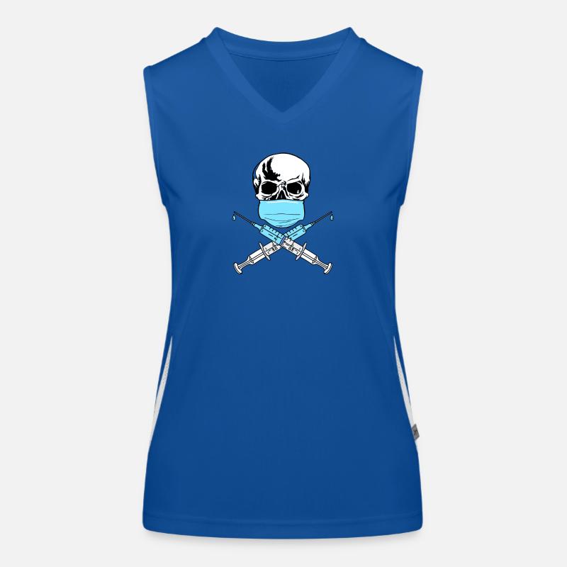 Schädelimpfstoff Funktionelles Kontrast-Tank Top für Frauen