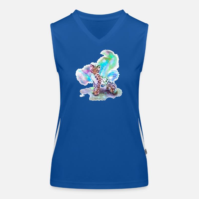 Snow Leopard | Cute animals shirt Women's Functional Contrast Tank Top