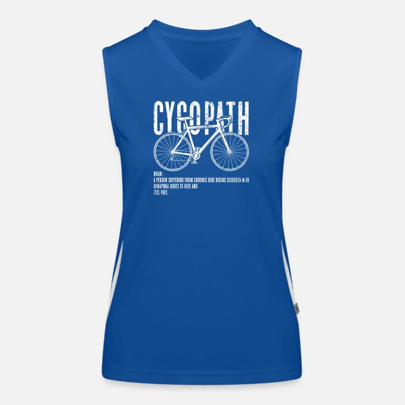 Silhouette de vélo cyclopathe Débardeur respirant contrasté Femme