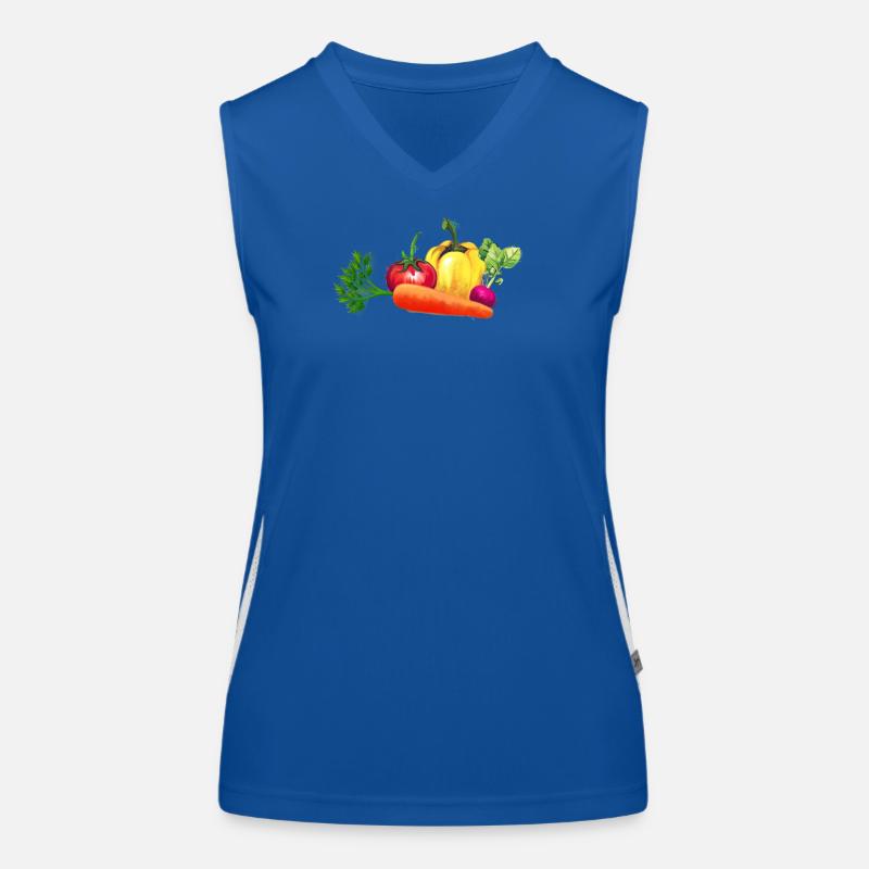 Gemüse Funktionelles Kontrast-Tank Top für Frauen
