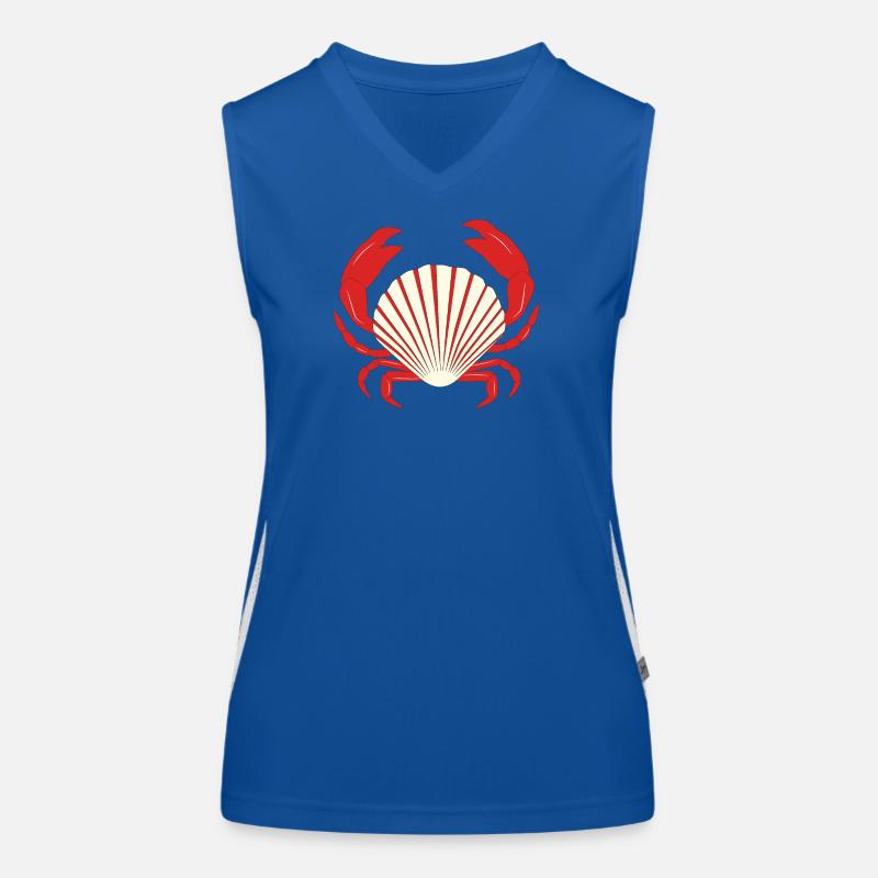 Red Crab Women's Functional Contrast Tank Top