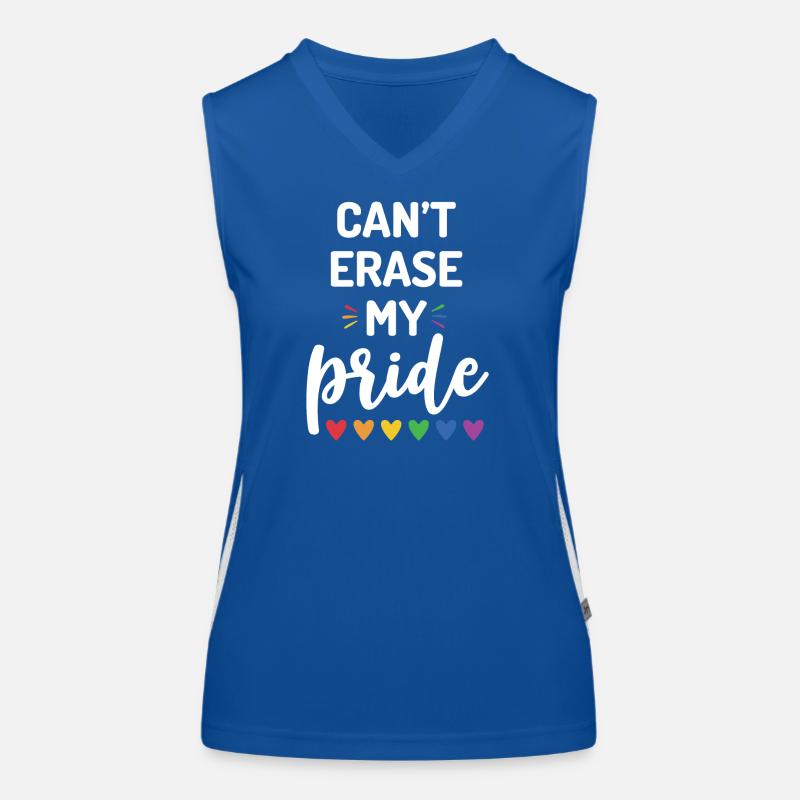 Can't Erase My Pride Women's Functional Contrast Tank Top