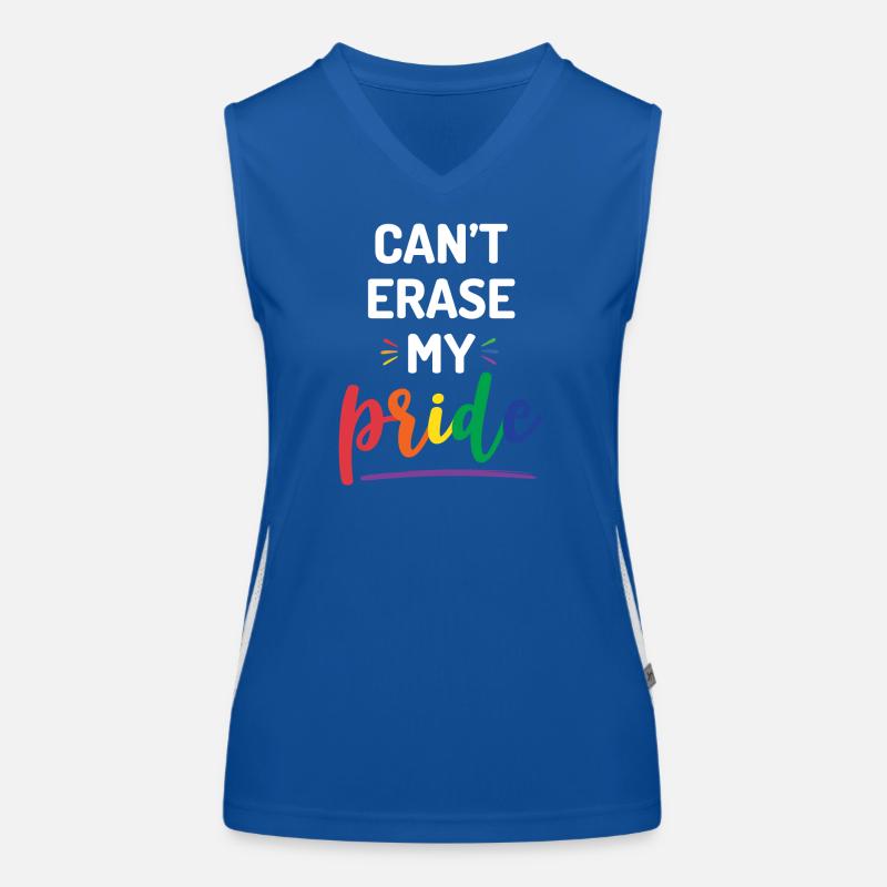 Can't Erase My Pride Women's Functional Contrast Tank Top