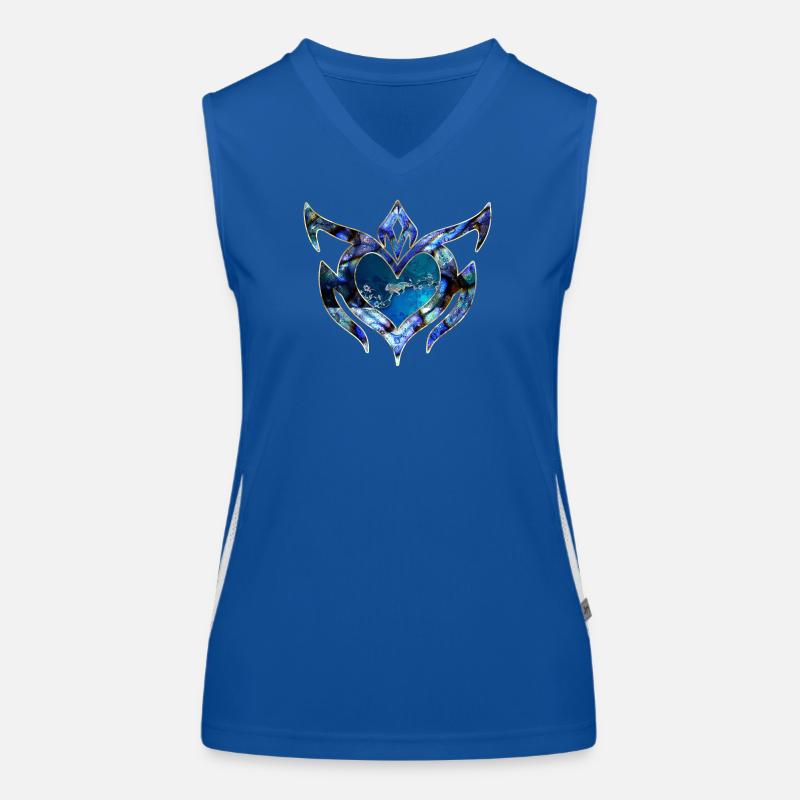 Elegant floral design Women's Functional Contrast Tank Top