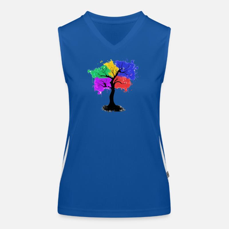 Arbre de couleur Débardeur respirant contrasté Femme