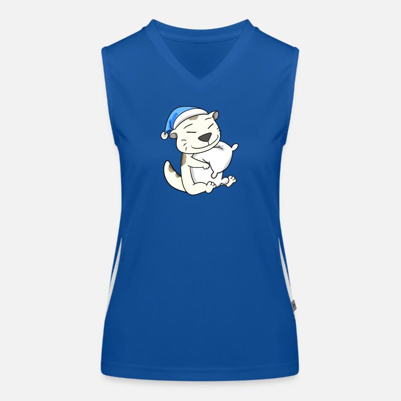 Katze Katzenrasse Devon Rex Funktionelles Kontrast-Tank Top für Frauen