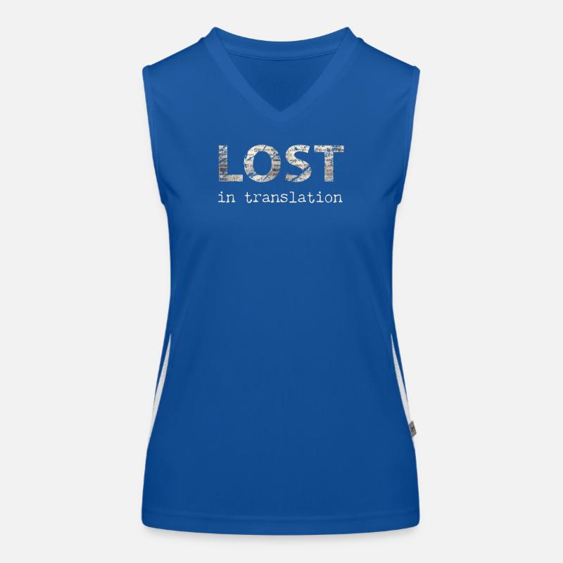 Lost In Translation - Übersetzung, Sprache Funktionelles Kontrast-Tank Top für Frauen