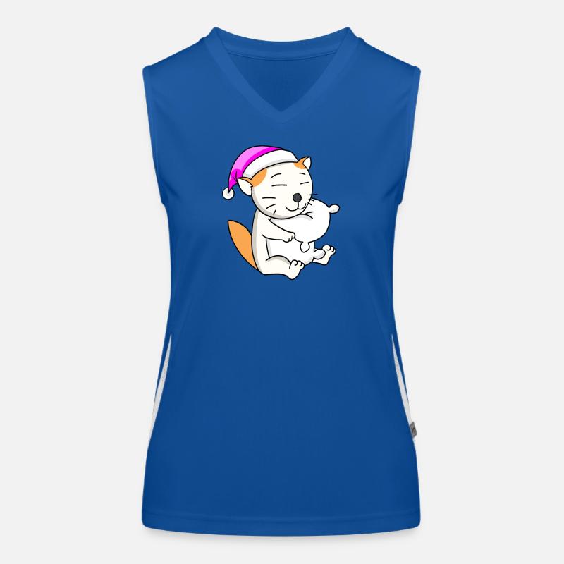 Chat race Selkirk Rex Débardeur respirant contrasté Femme