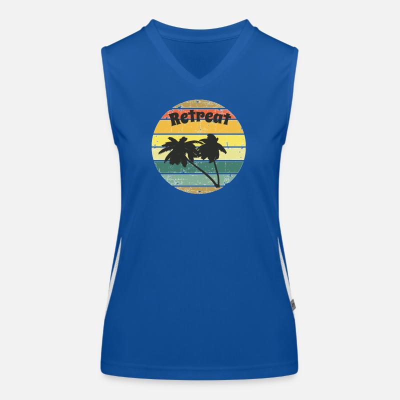 Retreat Geschenk Mann oder Frau Ruhestand Funktionelles Kontrast-Tank Top für Frauen