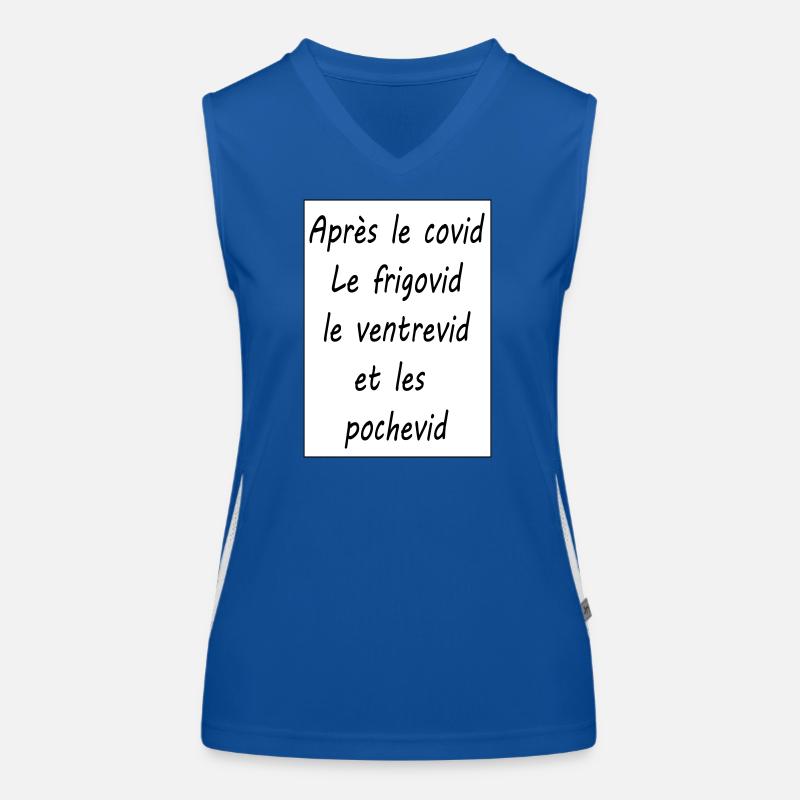 Après le covid Débardeur respirant contrasté Femme