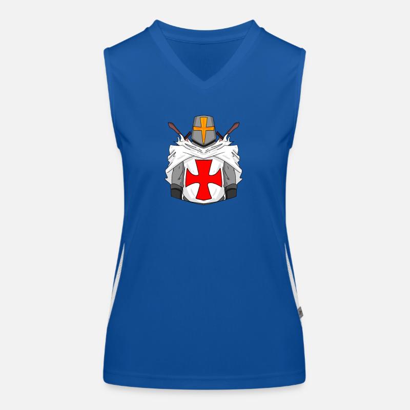 Croix de l’épée des Templiers Débardeur respirant contrasté Femme