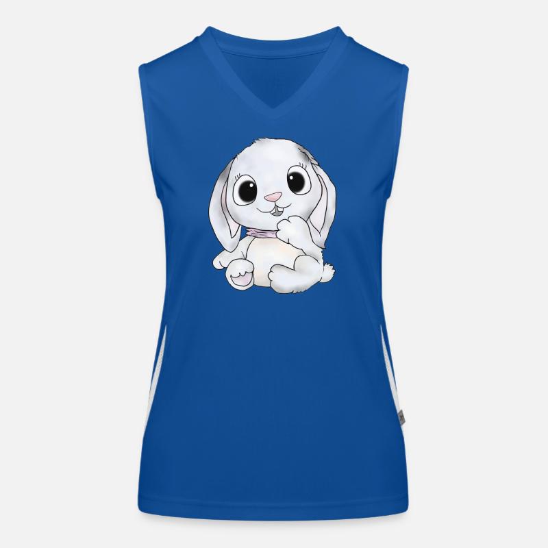 häschen in grau Funktionelles Kontrast-Tank Top für Frauen