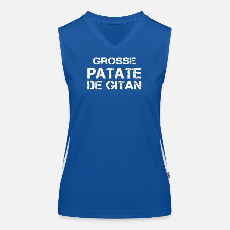 Grosse Patate de gitan Débardeur respirant contrasté Femme