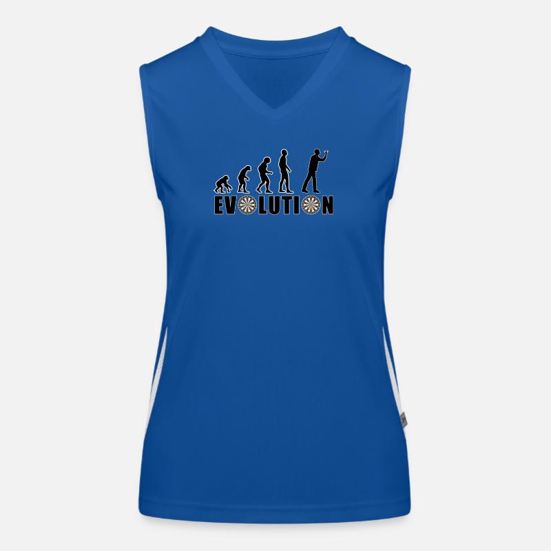 EVOLUTION DARTS Spiel Pfeil Dartscheibe Geschenk Funktionelles Kontrast-Tank Top für Frauen