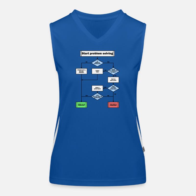 Résolution de problème! Débardeur respirant contrasté Femme