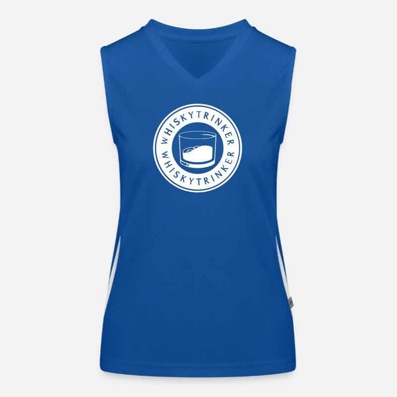 Whisky drinker - white Women's Functional Contrast Tank Top