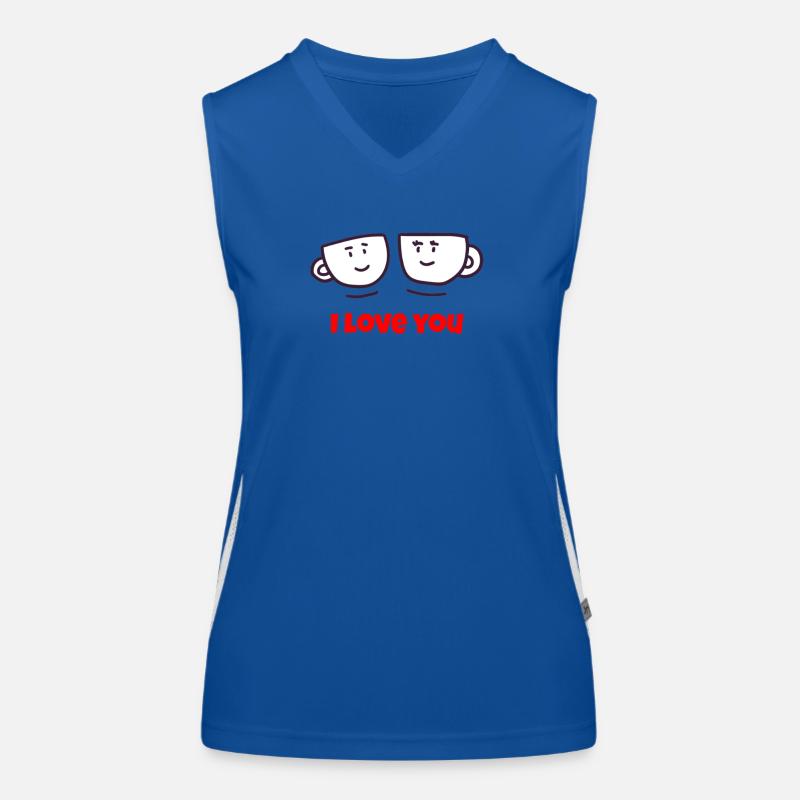 Valentinstag, Valentinstag, Valentinstag Funktionelles Kontrast-Tank Top für Frauen